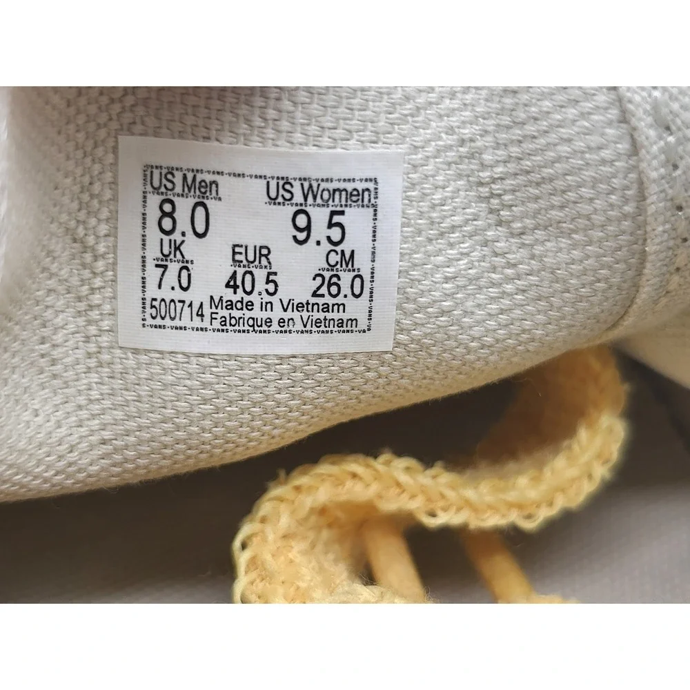 Vans‎ Authentic Lowpro Fat Lace Men 8 Women 9.5 Beige VN000D04YGD